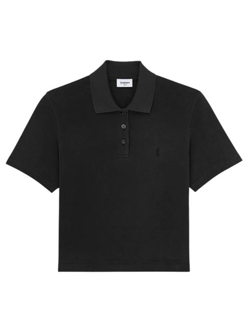 Polo con logo SAINT LAURENT | A003I4Y38EK1000